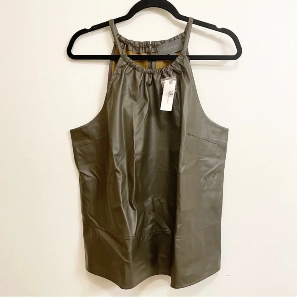 Anthropology | NWT!! Safya Faux Leather Tank - Picture 4 of 11